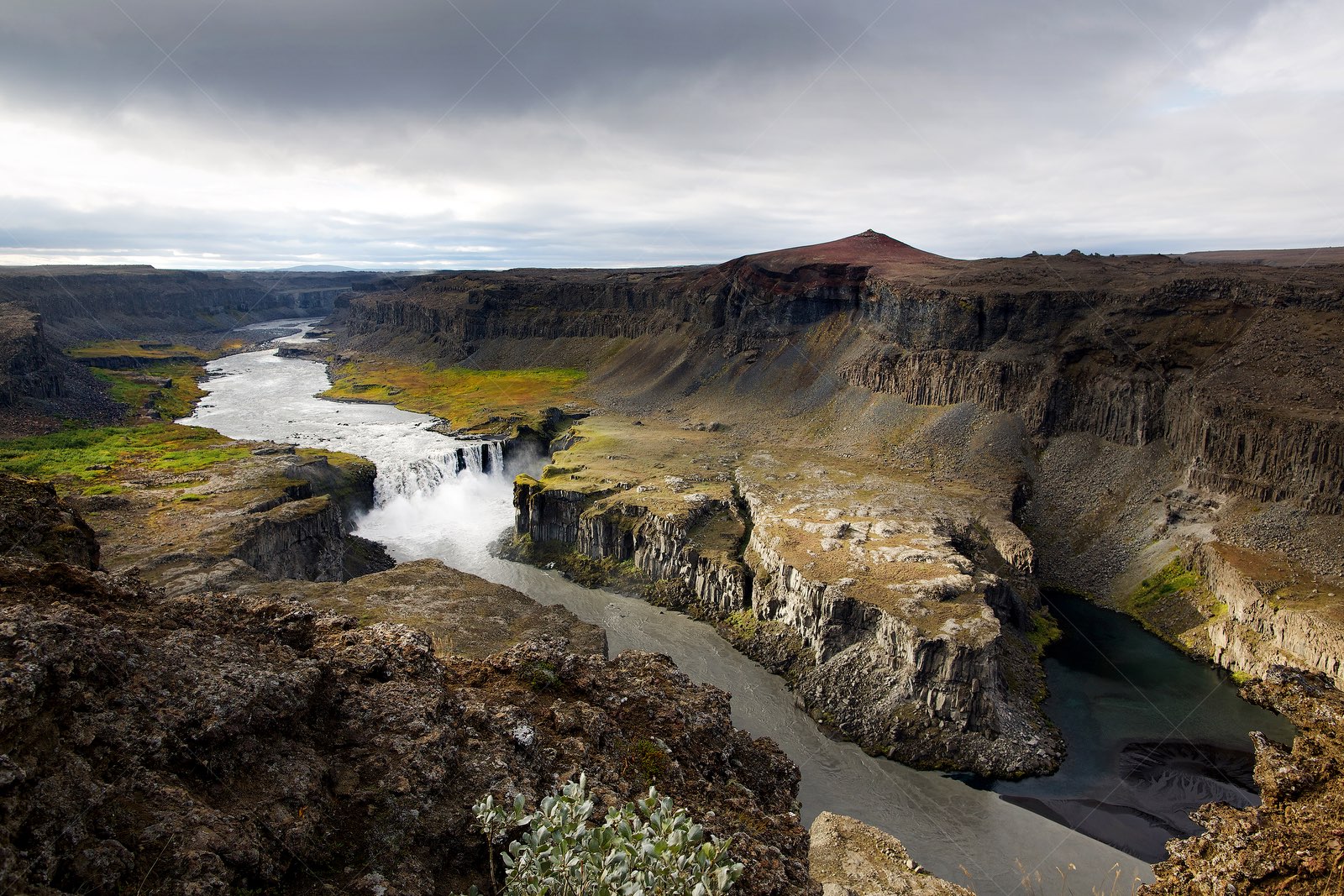 Hafragilsfoss Waterfall in Norðurþing Iceland