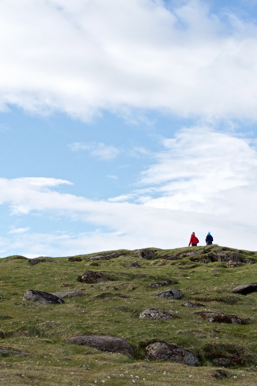 People at Látrabjarg