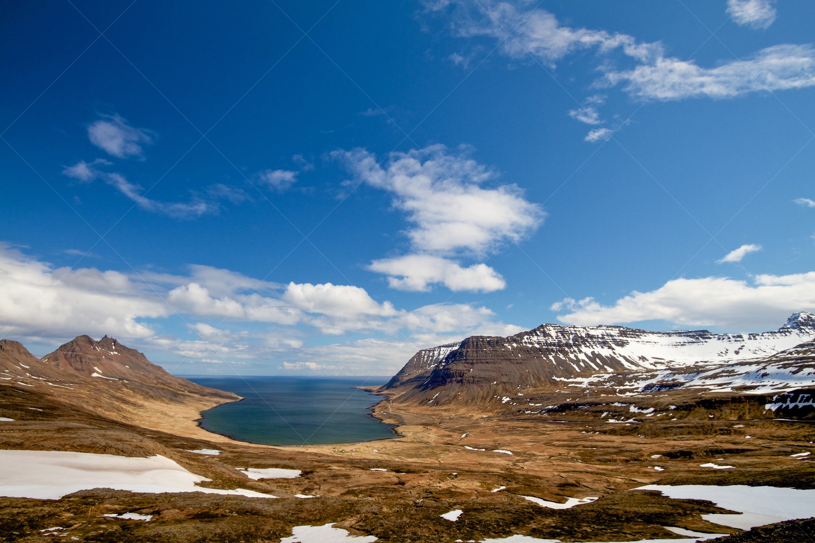 Strandavegur fjord view